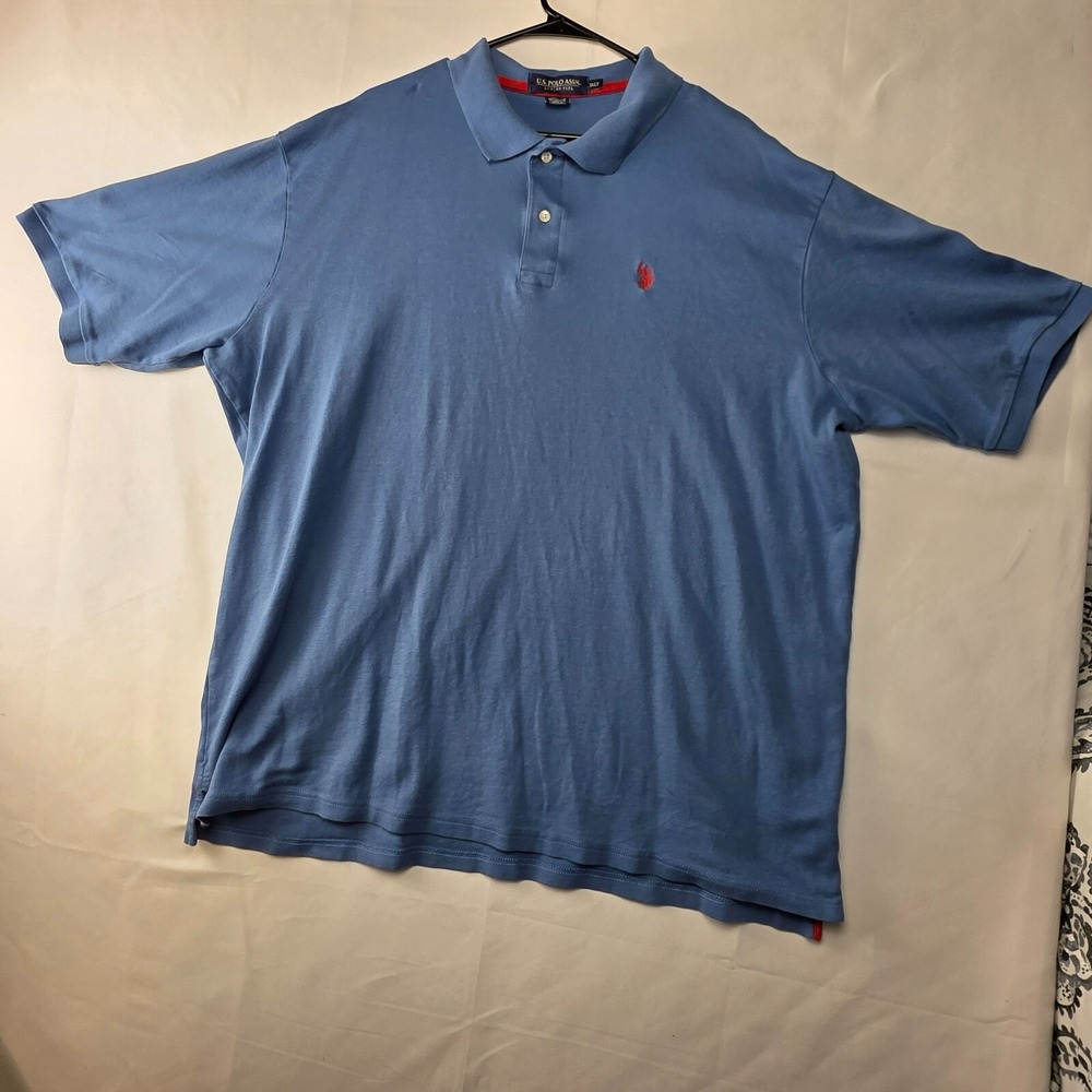 Polo Ralph Lauren Men's Polo Shirt 3XLT Blue Red Pony Logo Short Sleeve Classic
